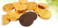 Gold Chocolate Coin Wrapping Machine 1560*1250*1450mm Large Production Capacity